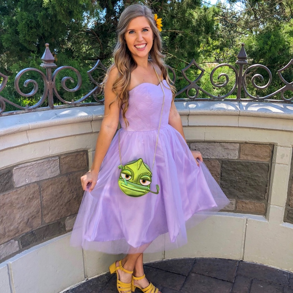 Purple tulle dress